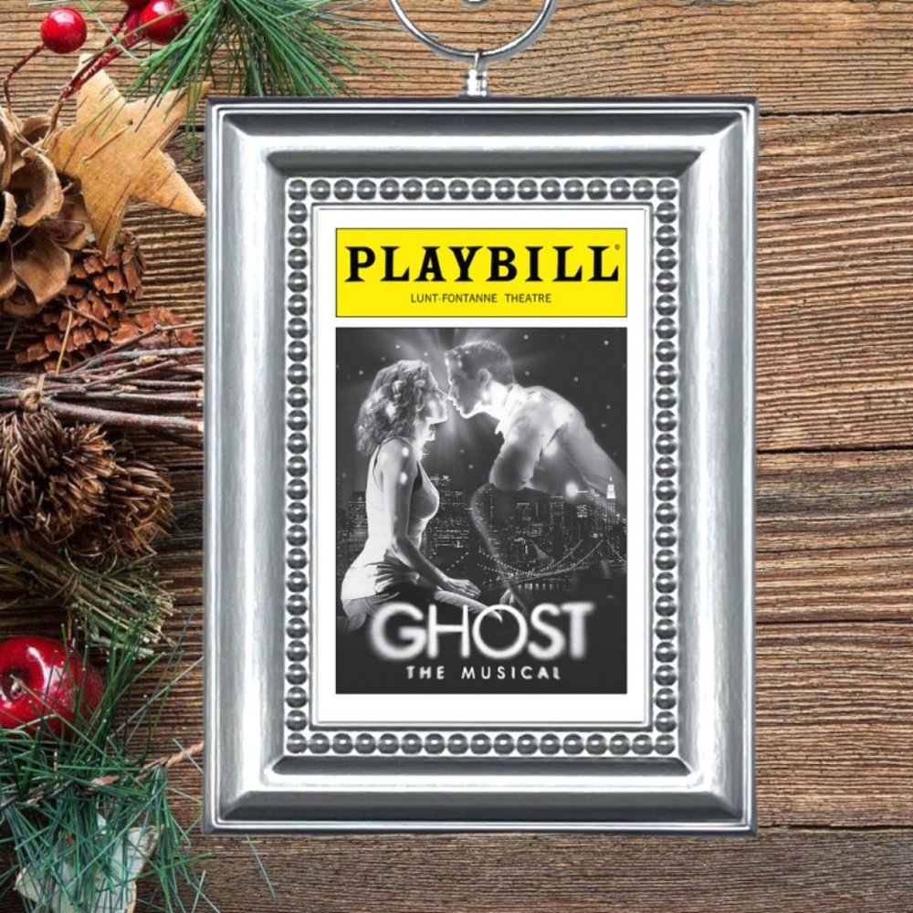 Ghost Broadway Musical Playbill Christmas Tree Ornament